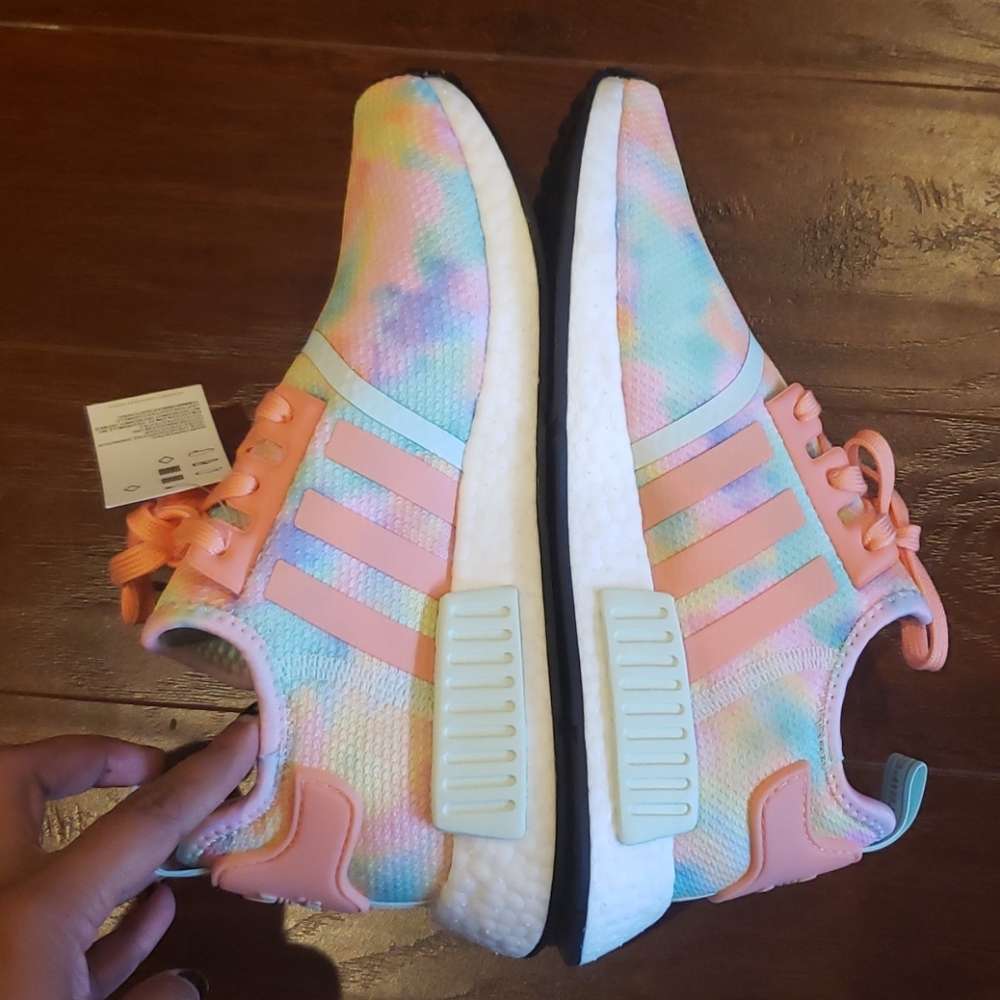 Adidas NMD R1 Tie Dye Athletic Sneakers - Picture 14 of 15